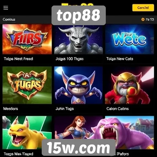 Análise das opções de jogos disponíveis no top88