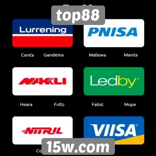 Diversidade de métodos de pagamento disponíveis no site top88