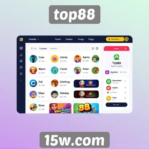 Interface do usuário do Top88 é amigável e intuitiva