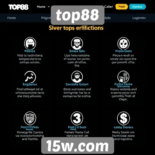 Características de usabilidade do site top88