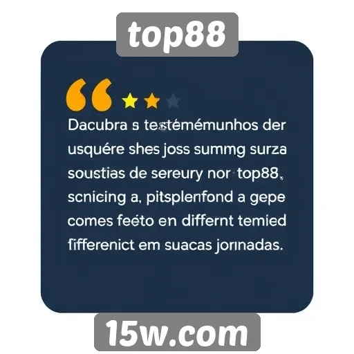 testemunhos de usuários sobre a experiência no top88